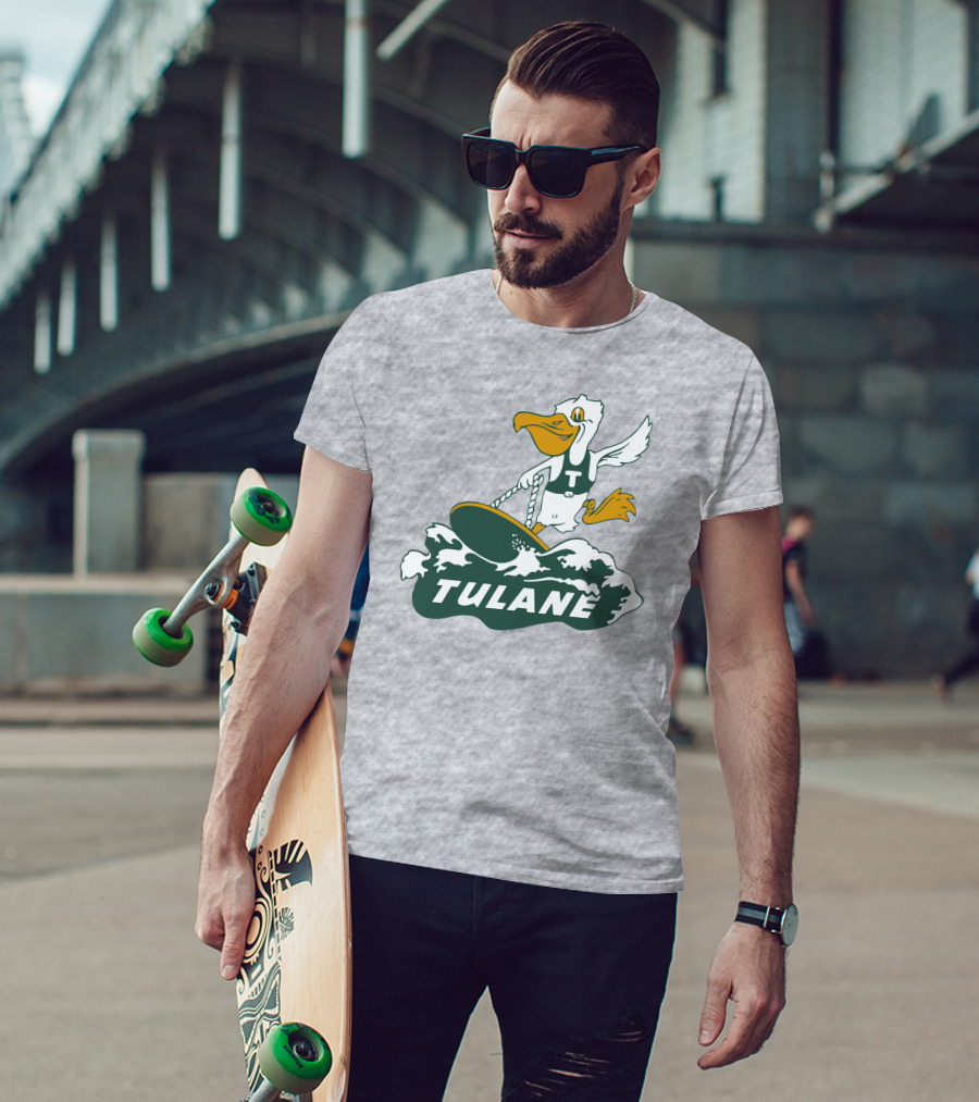 Vintage Tulane Surfing Pelican T-Shirt