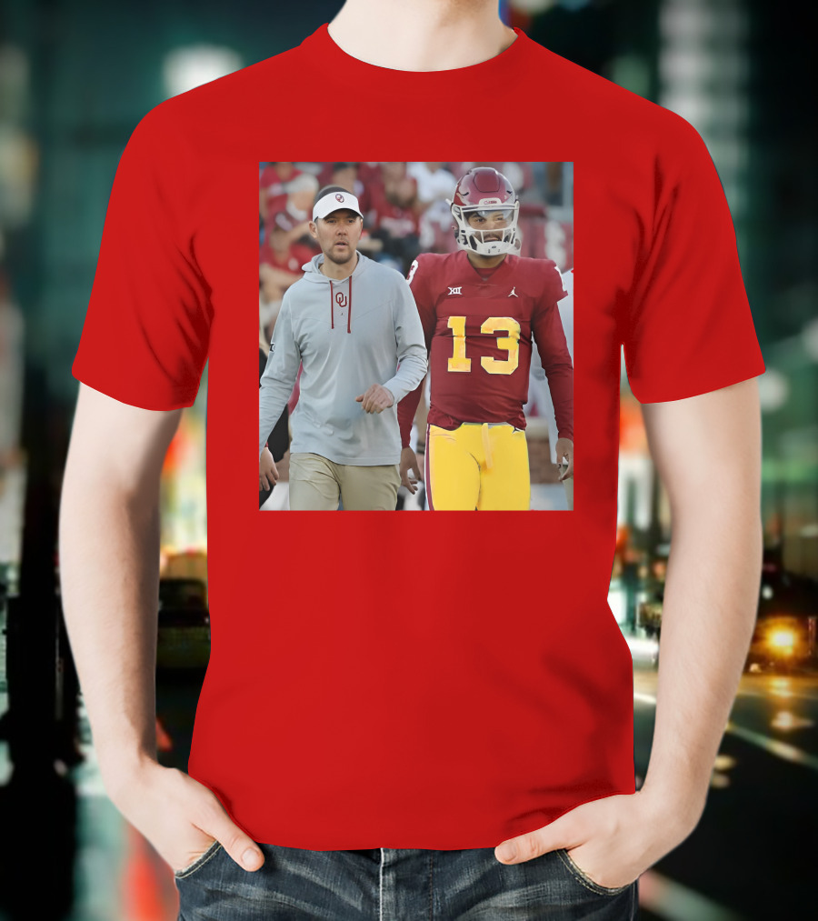 Caleb Williams And Spencer Rattler Oklahoma Football Showdown T-Shirt