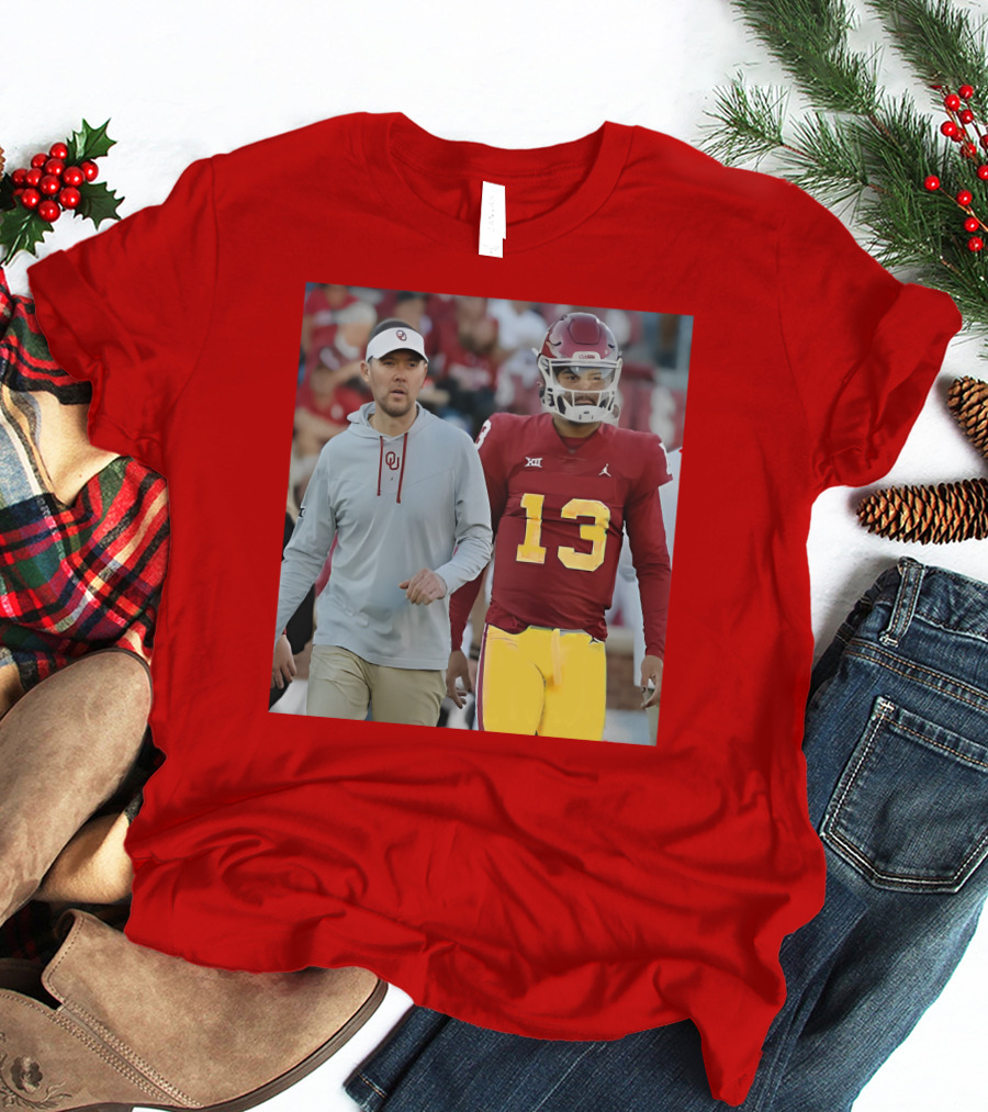 Caleb Williams And Spencer Rattler Oklahoma Football Showdown T-Shirt