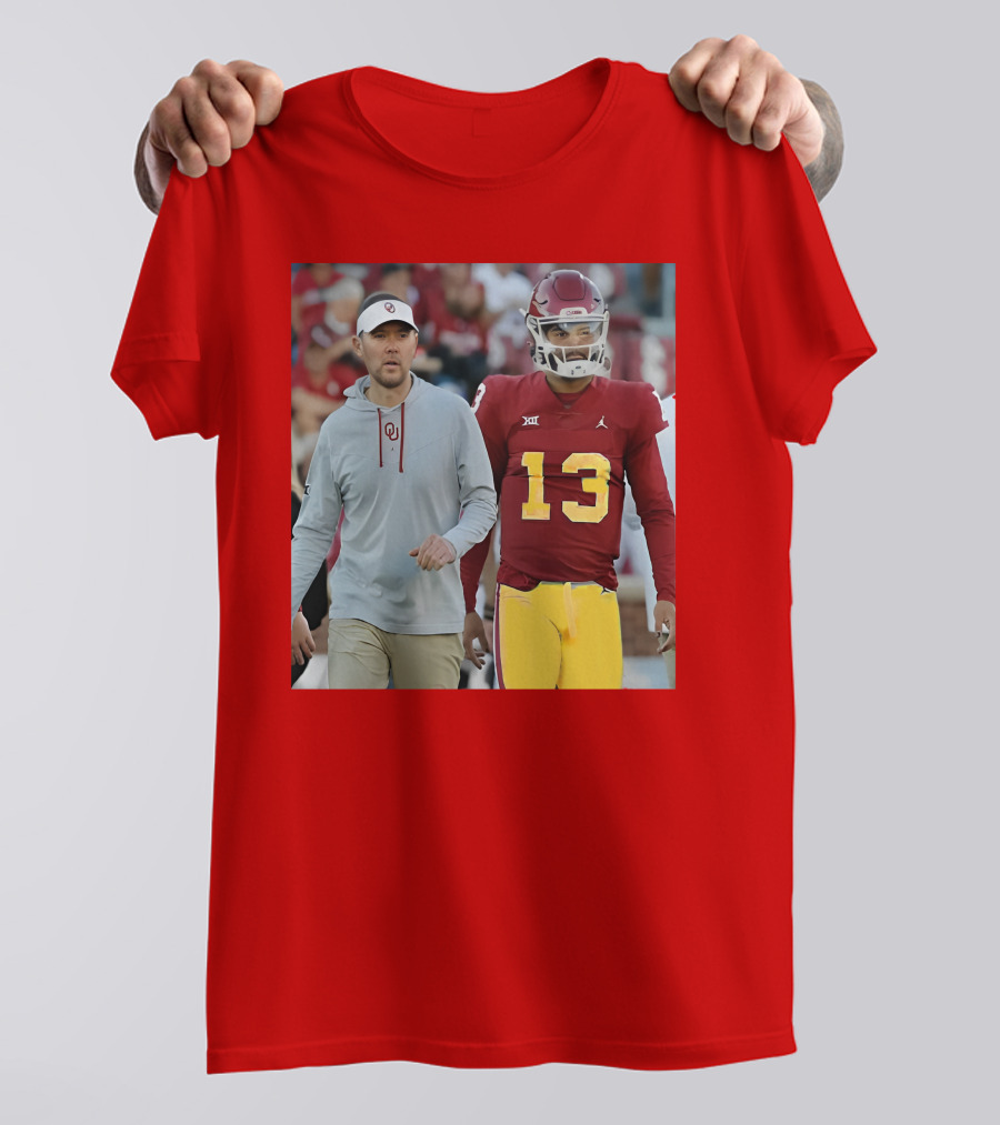 Caleb Williams And Spencer Rattler Oklahoma Football Showdown T-Shirt