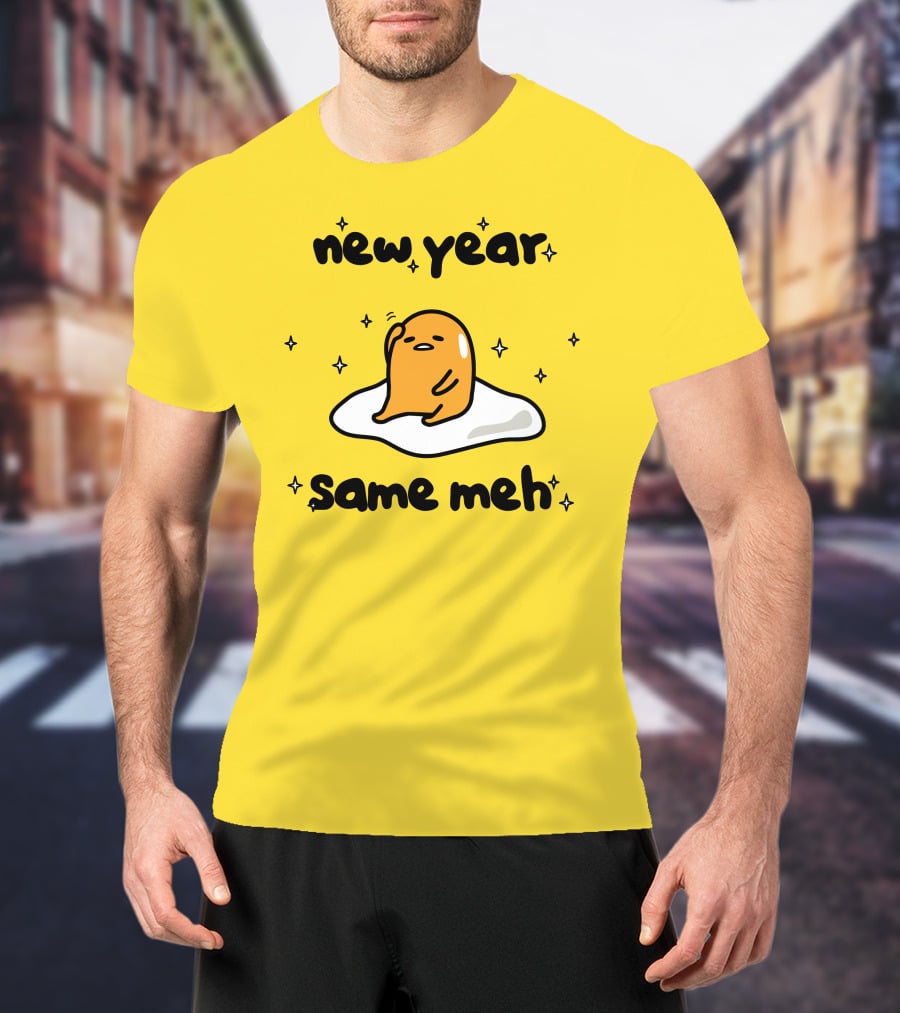 Gudetama New Year Same Meh Egg Character T-Shirt