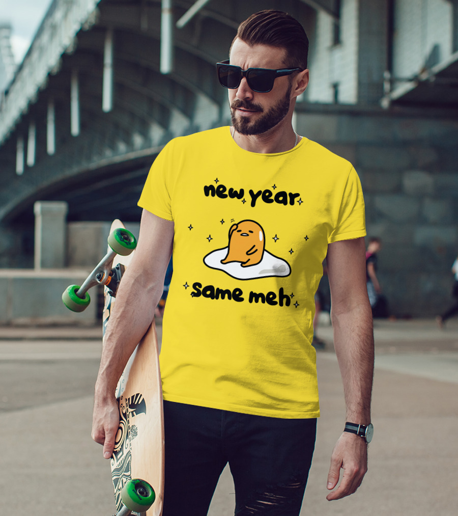 Gudetama New Year Same Meh Egg Character T-Shirt