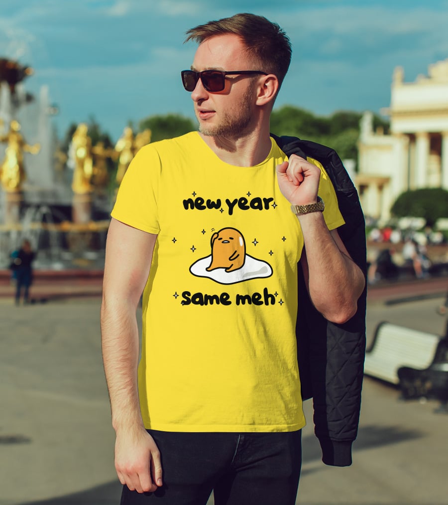 Gudetama New Year Same Meh Egg Character T-Shirt