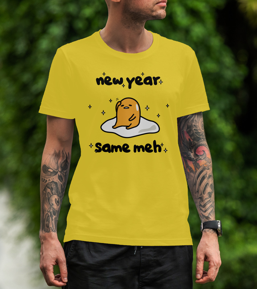Gudetama New Year Same Meh Egg Character T-Shirt