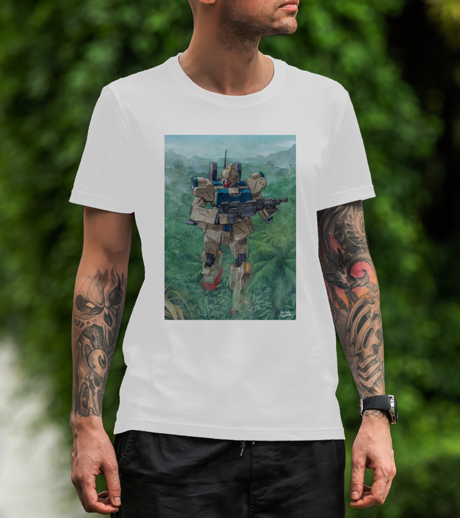 Mobile Suit Jungle Patrol Gundam Art By Hajime Katoki T-Shirt