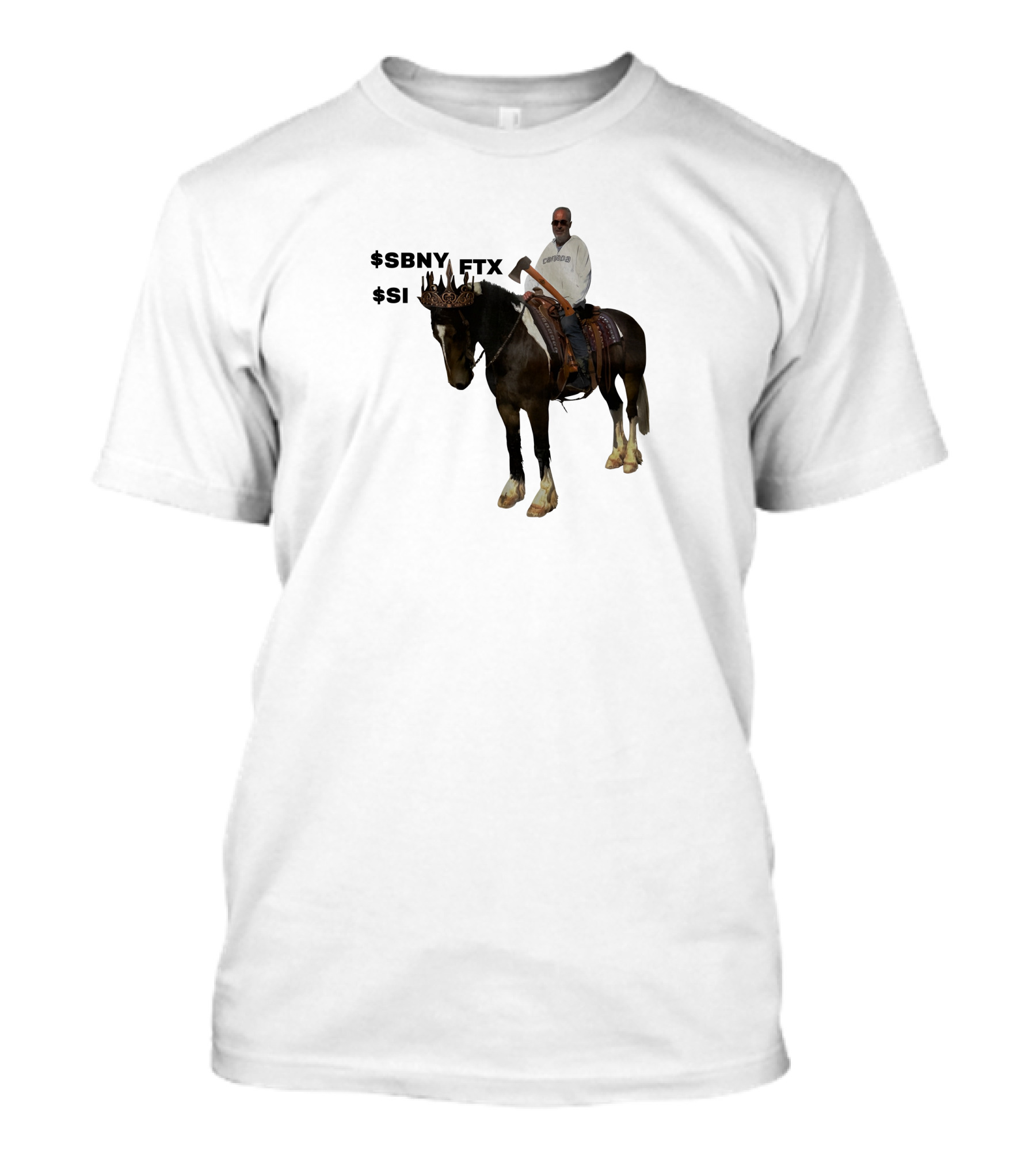The Triple Crown $Sbny $Si Ftx Cryptocurrency Horse Rider T-Shirt