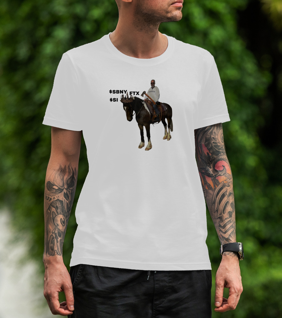 The Triple Crown $Sbny $Si Ftx Cryptocurrency Horse Rider T-Shirt