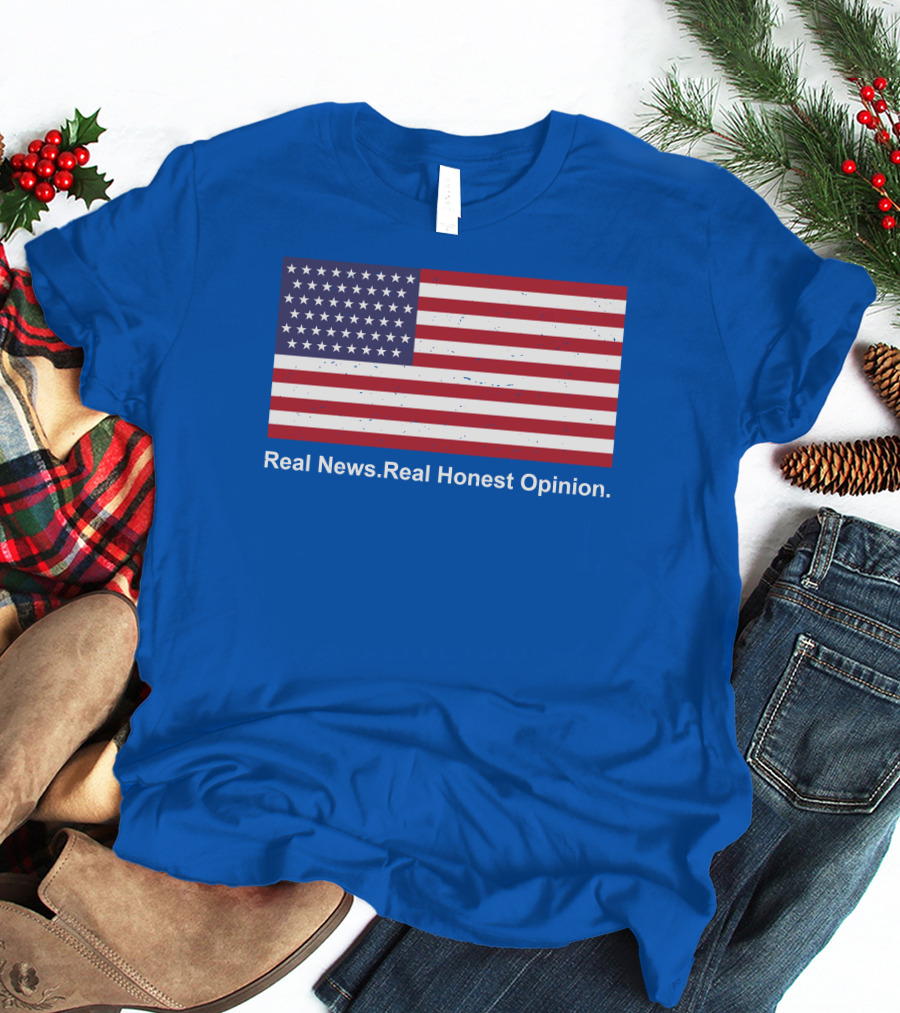 Real News Real Honest Opinion American Flag T-Shirt