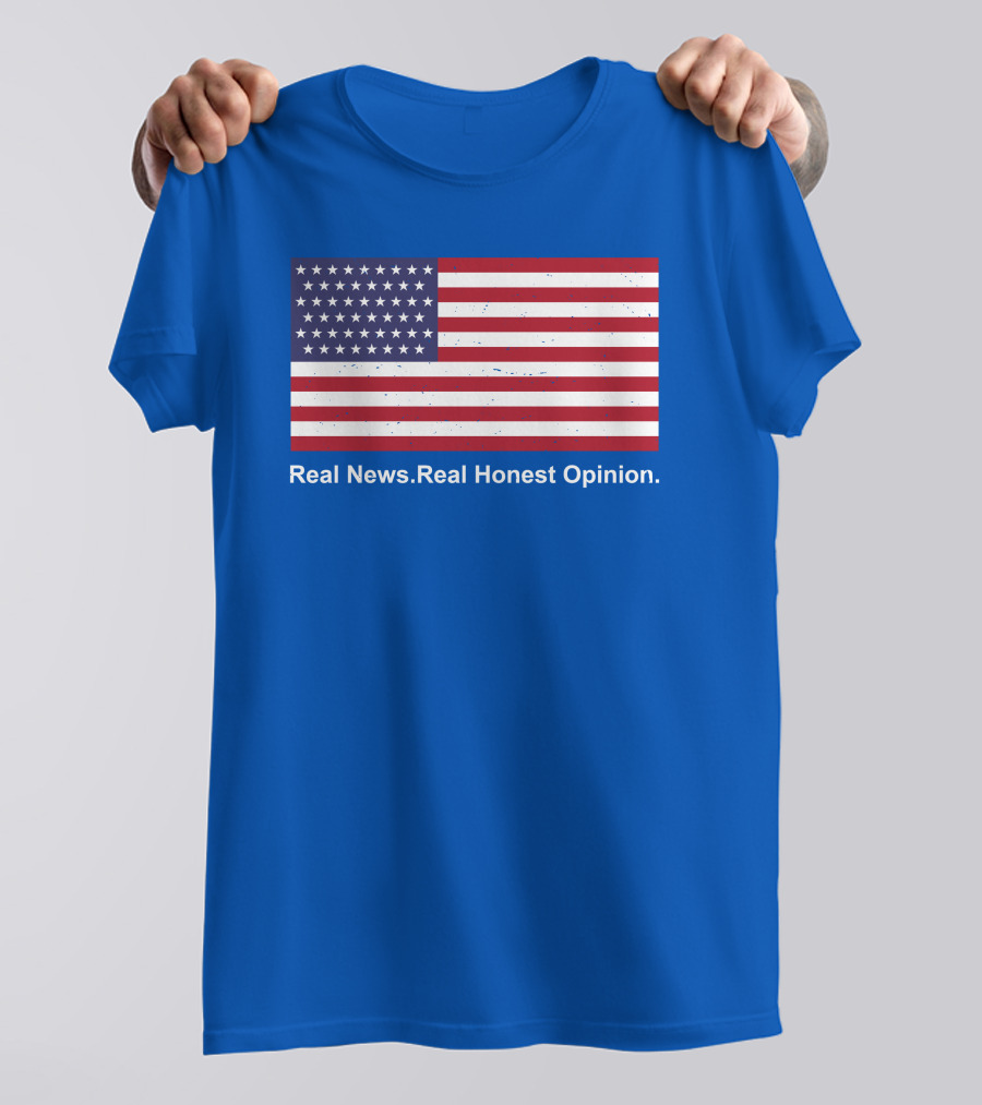 Real News Real Honest Opinion American Flag T-Shirt