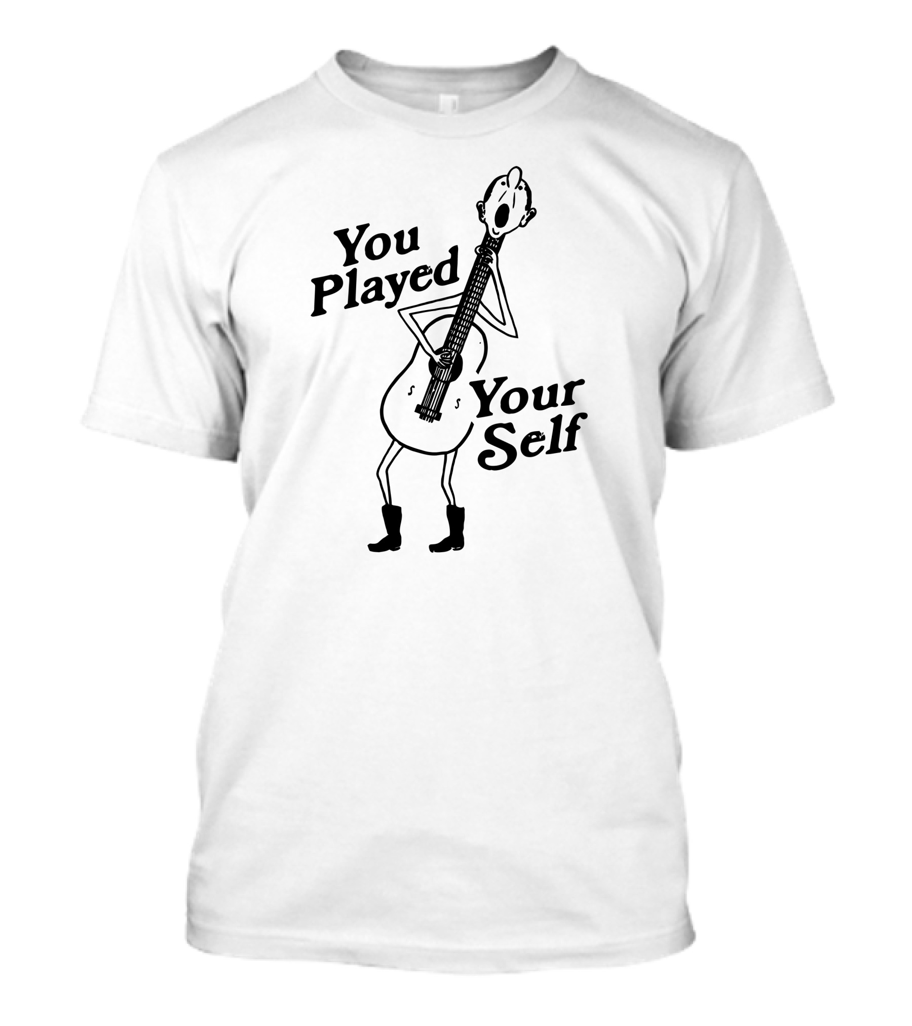 You Played Yourself Cartoon Guitar Character T-Shirt