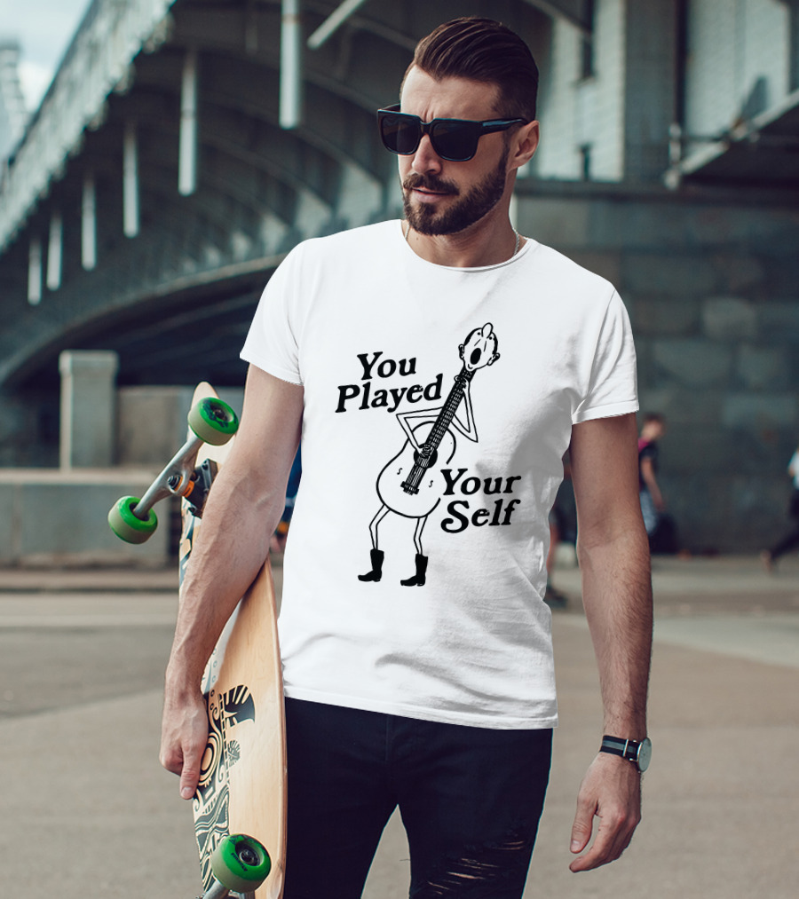 You Played Yourself Cartoon Guitar Character T-Shirt