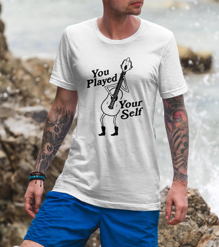You Played Yourself Cartoon Guitar Character T-Shirt