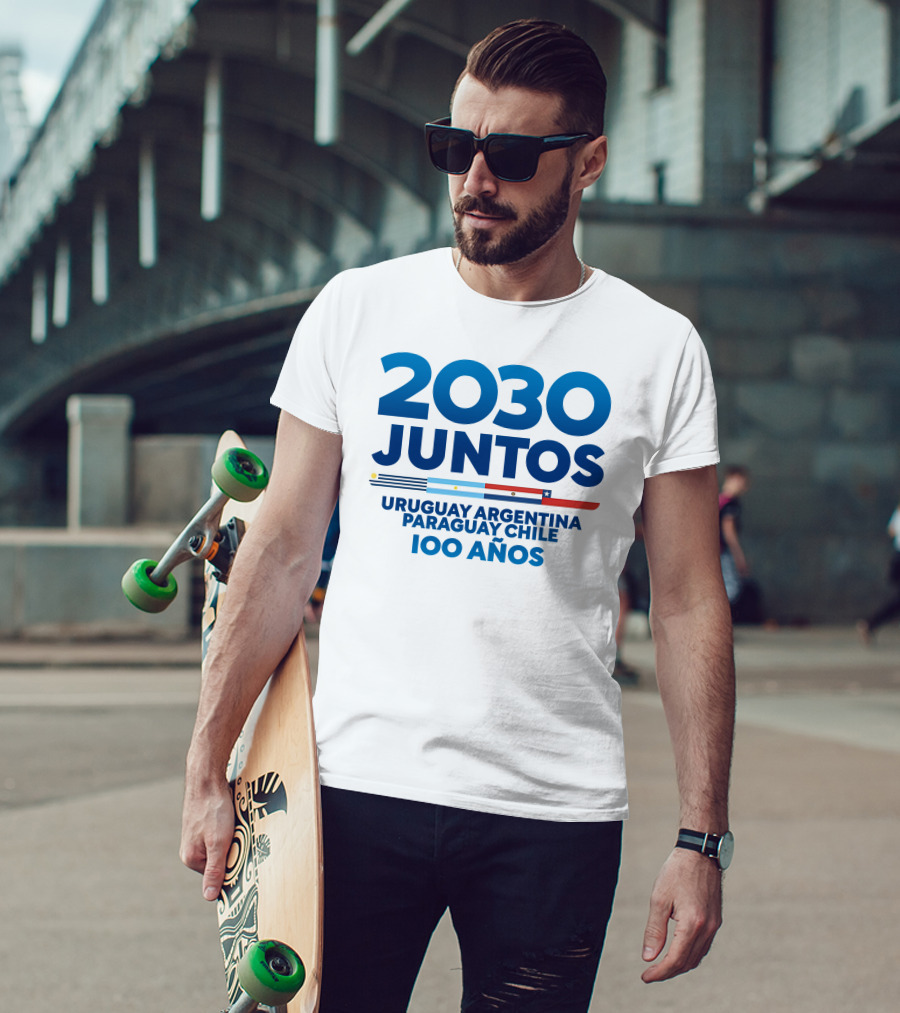 2030 Juntos Uruguay Argentina Paraguay Chile 100 Años T-Shirt