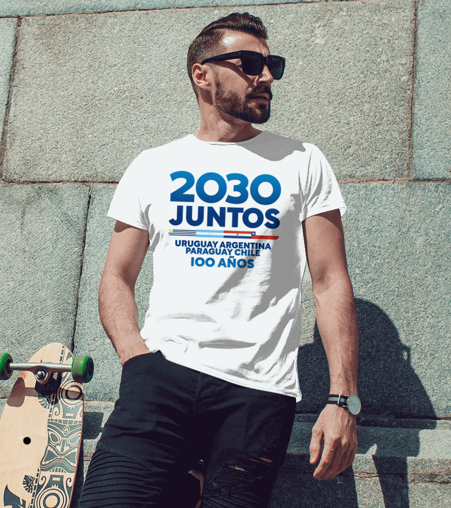 2030 Juntos Uruguay Argentina Paraguay Chile 100 Años T-Shirt