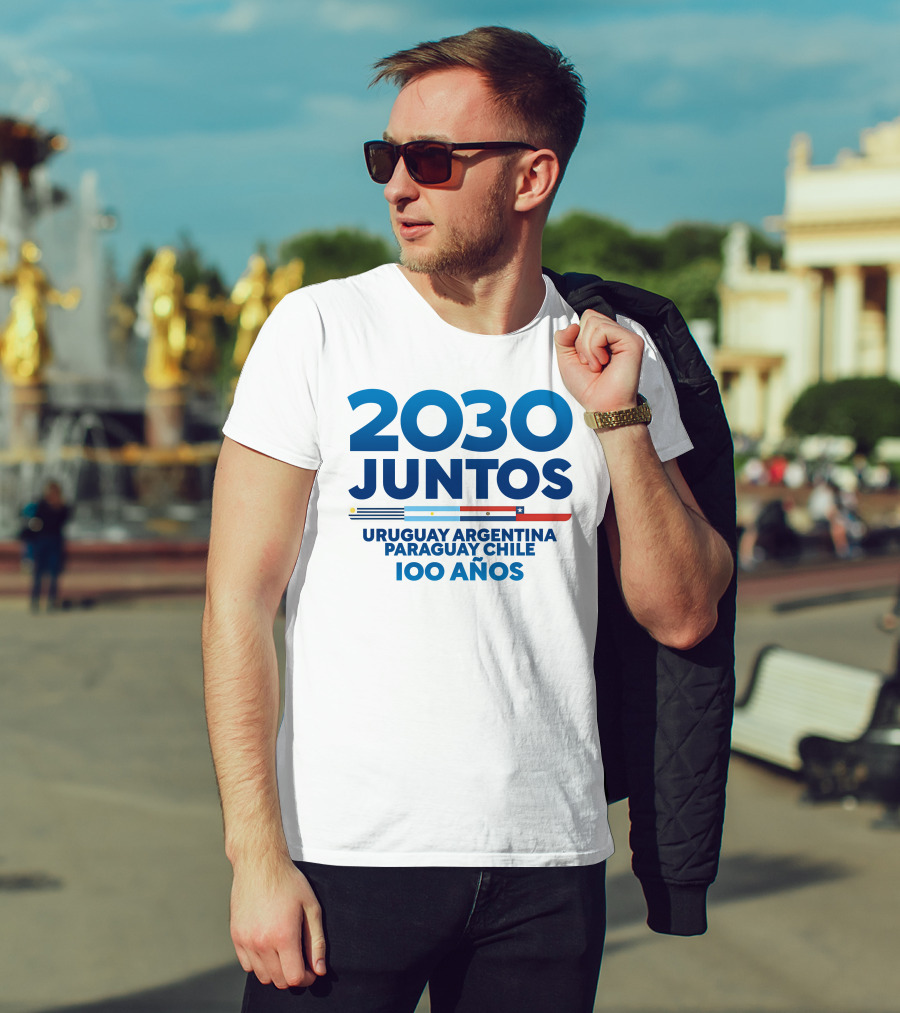 2030 Juntos Uruguay Argentina Paraguay Chile 100 Años T-Shirt