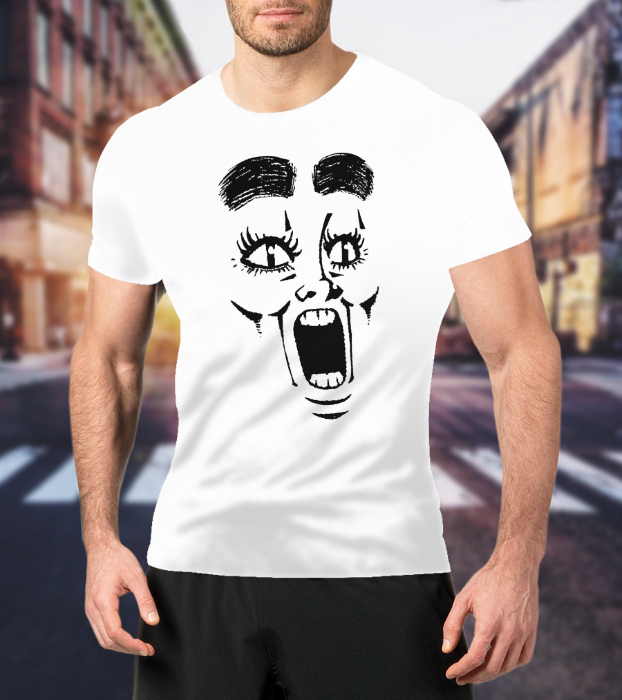 Represent Gasp Bold Expression Face T-Shirt
