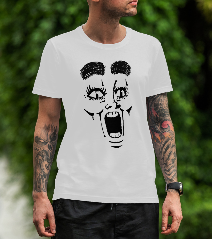 Represent Gasp Bold Expression Face T-Shirt