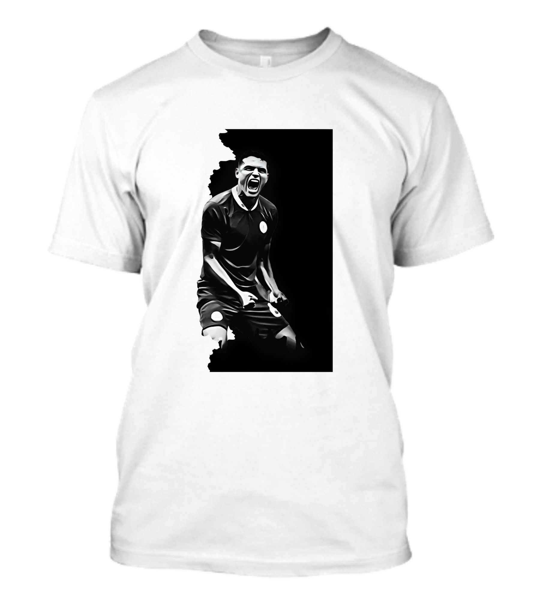 The Byline Show O Monstro Football Player Celebration Monochrome T-Shirt