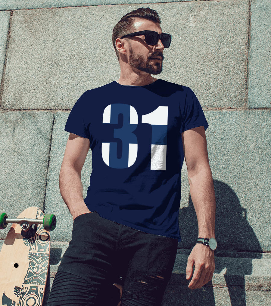Nafo Finland 31 Finnish Flag Stripes T-Shirt