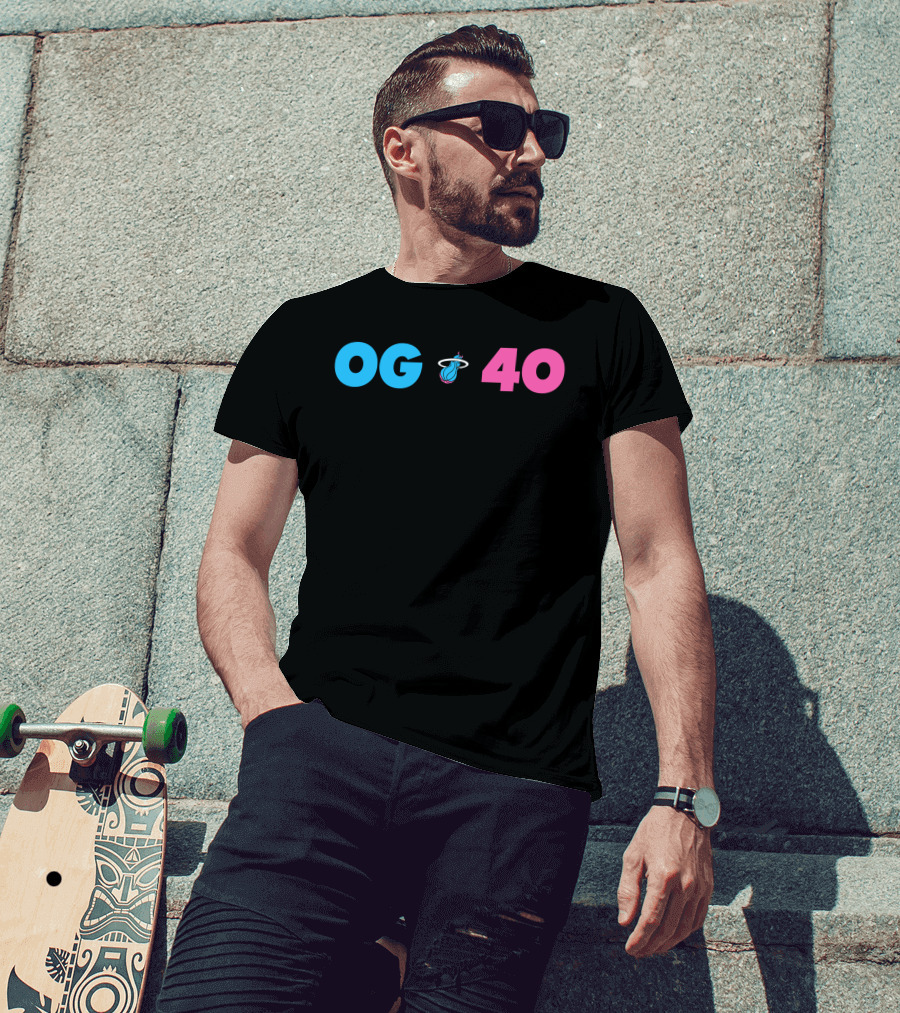 OG 40 Miami Heat Basketball T-Shirt