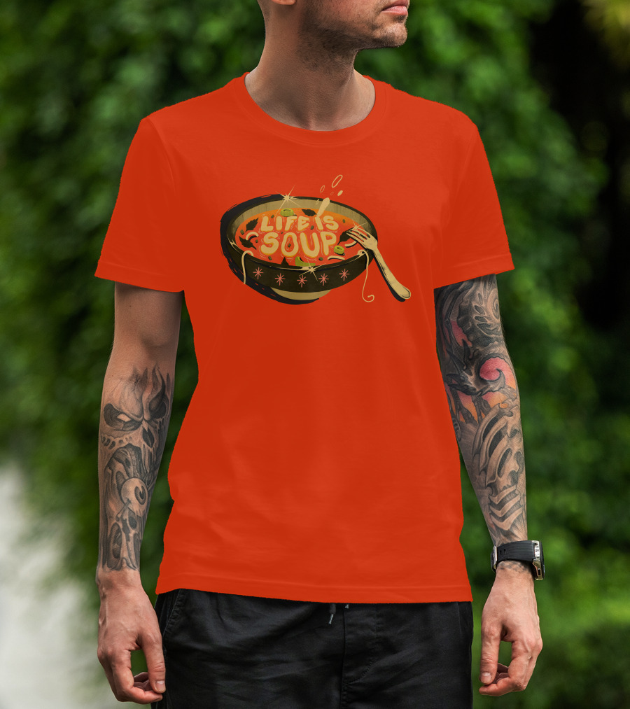 Galactixy Illustrations Life Is Soup Bowl T-Shirt