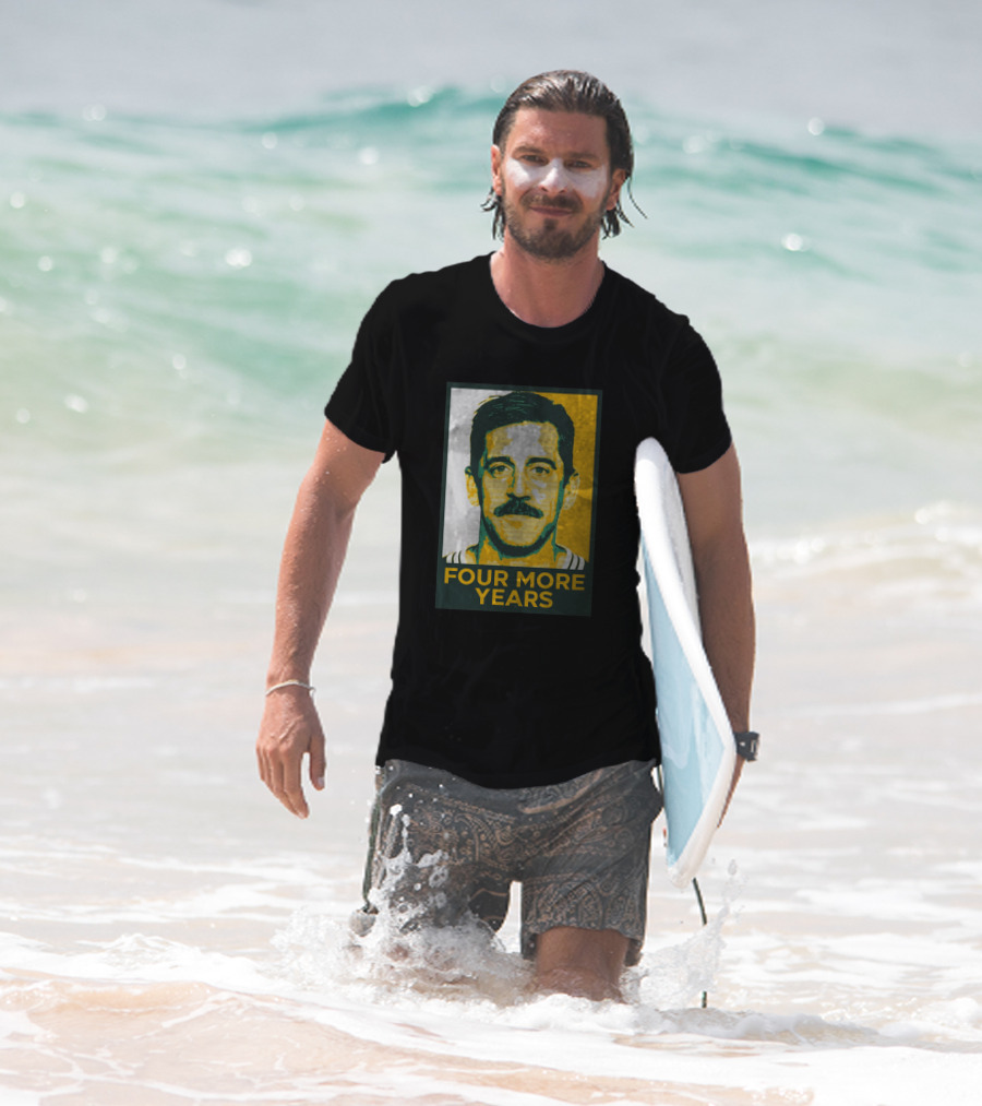 Aaron Rodgers Four More Years Green And Gold T-Shirt