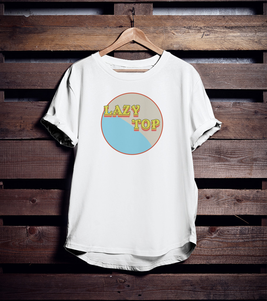 LAZY TOP Retro Circular T-Shirt