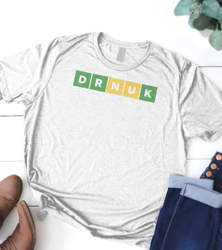 DRNUK Word Puzzle Green Yellow Blocks T-Shirt