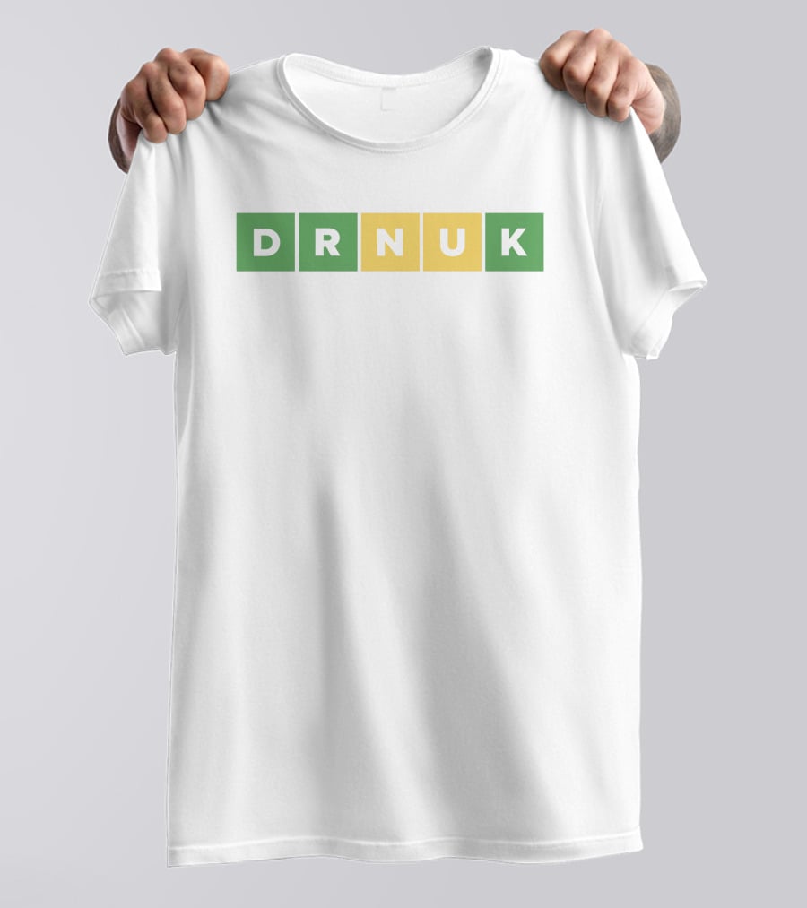 DRNUK Word Puzzle Green Yellow Blocks T-Shirt