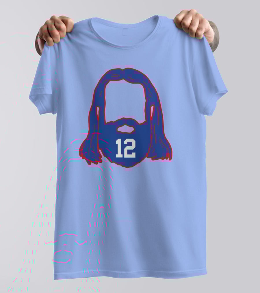 12 Blue Beard And Hair T-Shirt