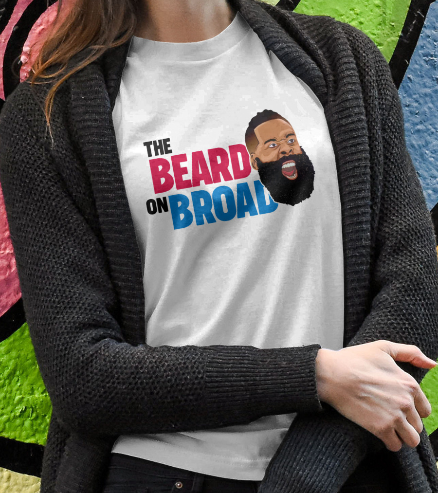 The Beard On Broad Basketball Icon Shouting T-Shirt