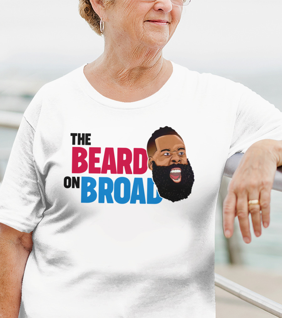 The Beard On Broad Basketball Icon Shouting T-Shirt