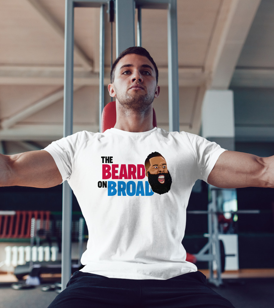 The Beard On Broad Basketball Icon Shouting T-Shirt