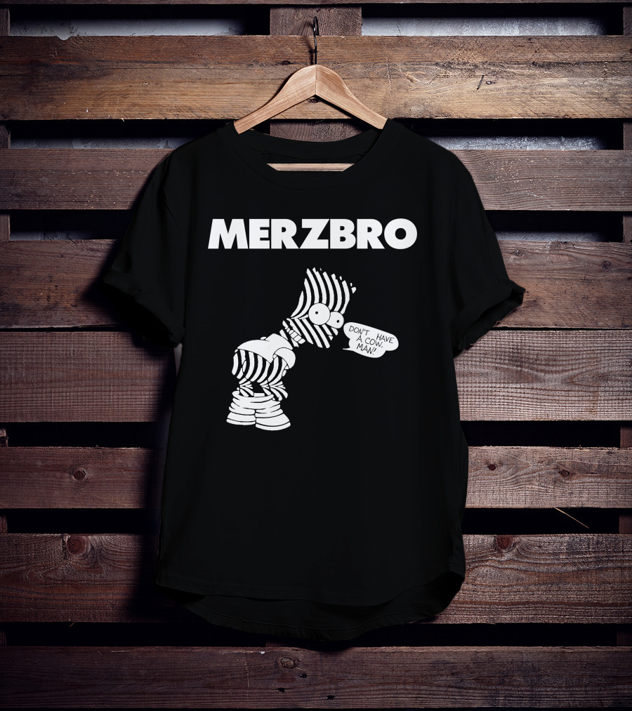 Merzbro Don't Have A Cow Man Bart Stripes T-Shirt