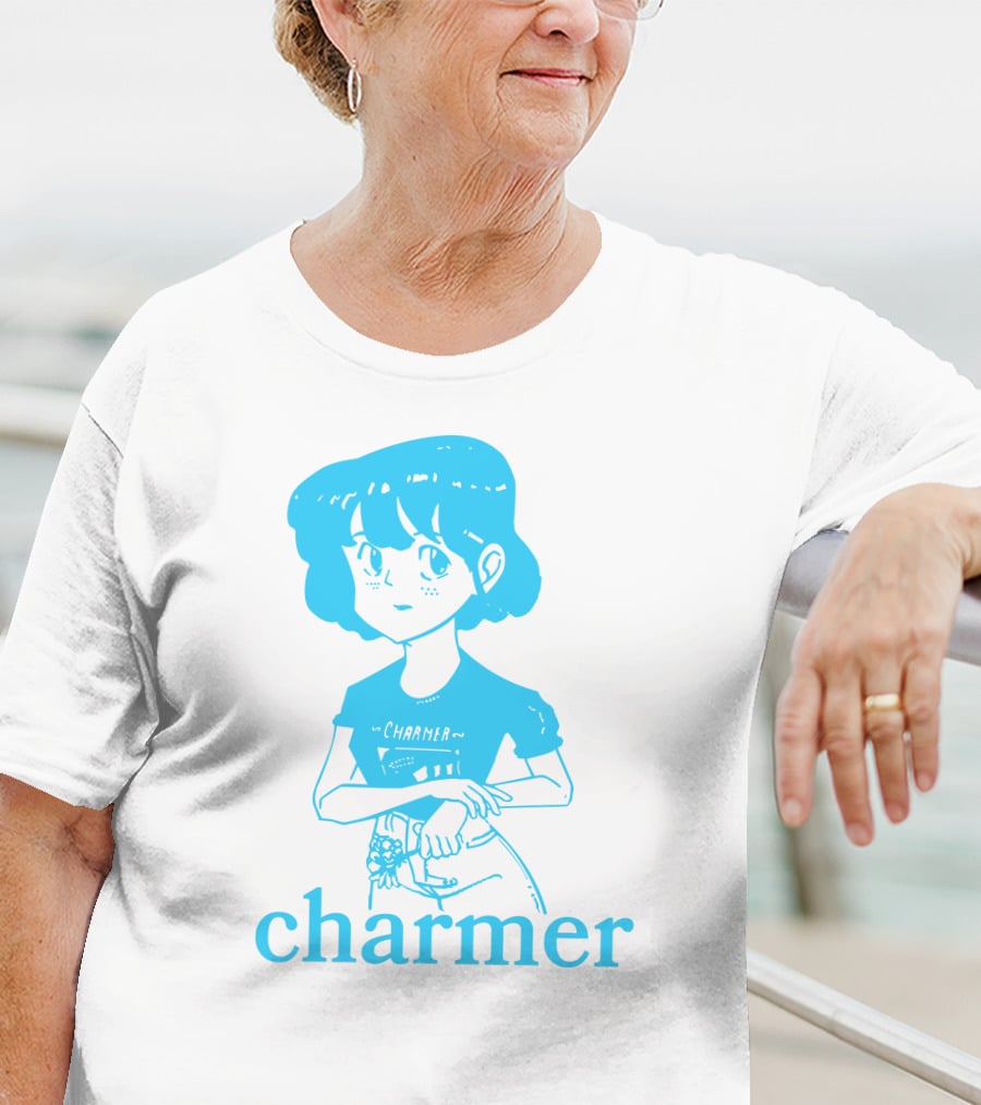 Charmer Merch Anime Girl Blue T-Shirt