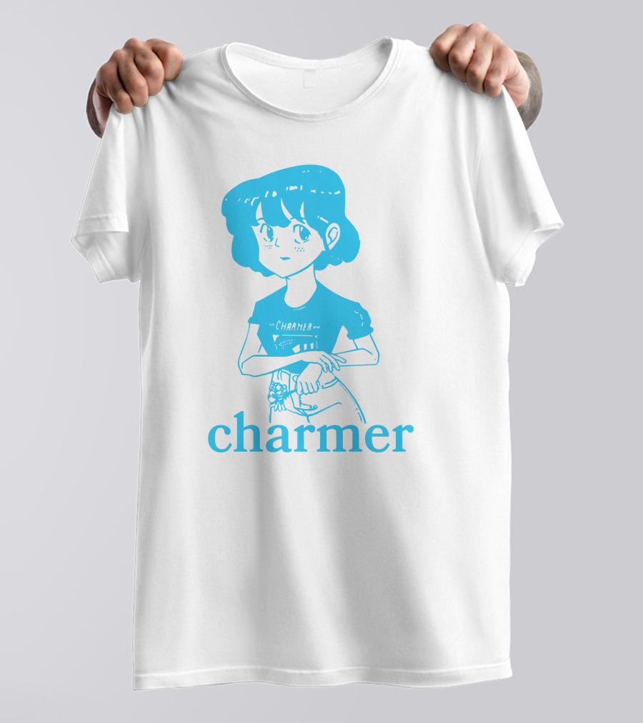 Charmer Merch Anime Girl Blue T-Shirt