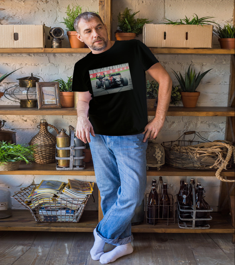 Red Bull Racing Sebastian Vettel Victory Airtel Moment T-Shirt