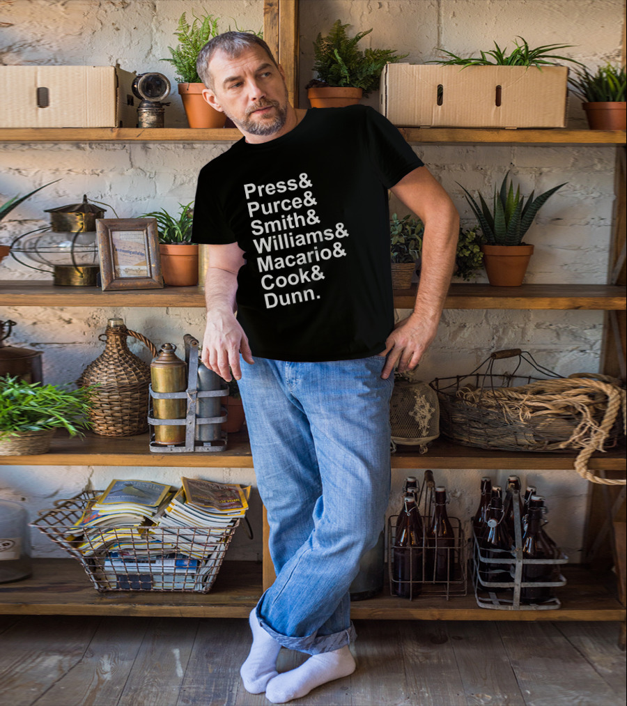 Press Purce Smith Williams Macario Cook Dunn List T-Shirt