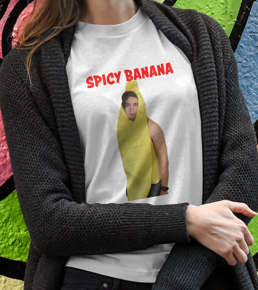 Spicy Banana Costume Humor With Thrasher Dan Vibes T-Shirt