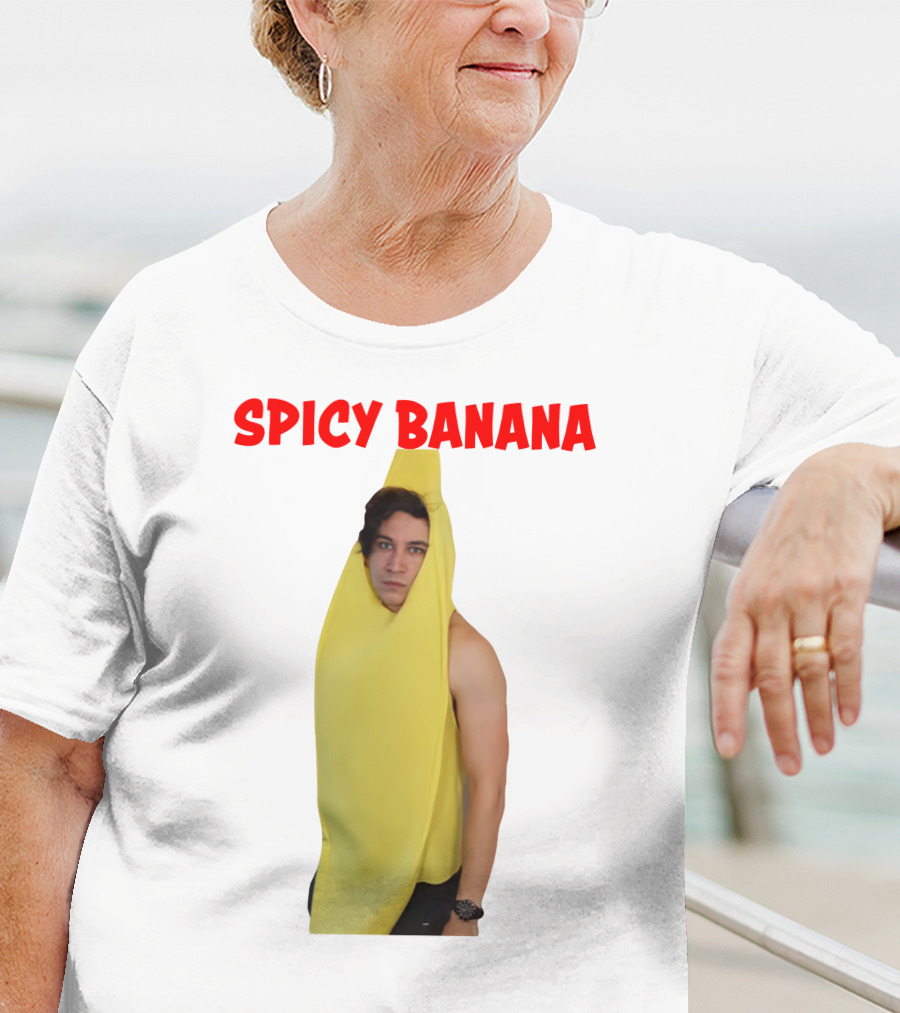 Spicy Banana Costume Humor With Thrasher Dan Vibes T-Shirt