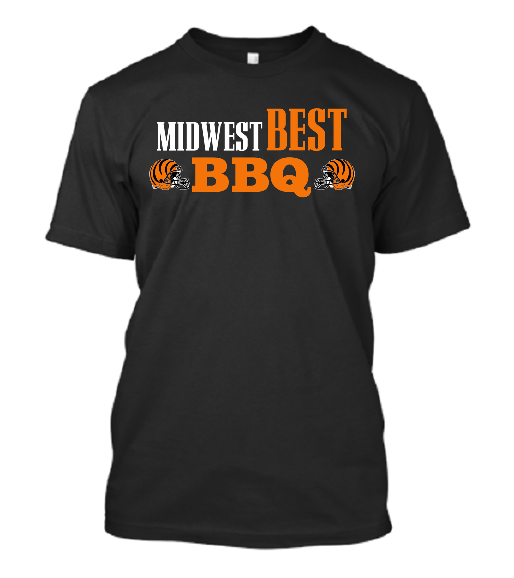 Midwest Best BBQ Bengals Football Helmets T-Shirt