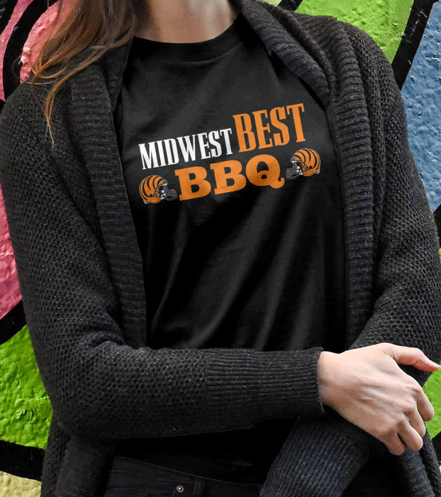 Midwest Best BBQ Bengals Football Helmets T-Shirt