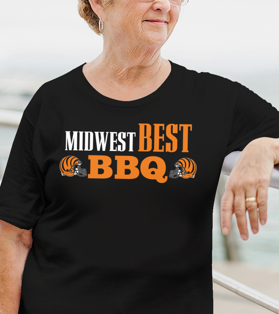 Midwest Best BBQ Bengals Football Helmets T-Shirt