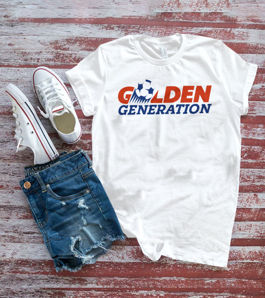 Golden Generation Soccer Ball Typography T-Shirt