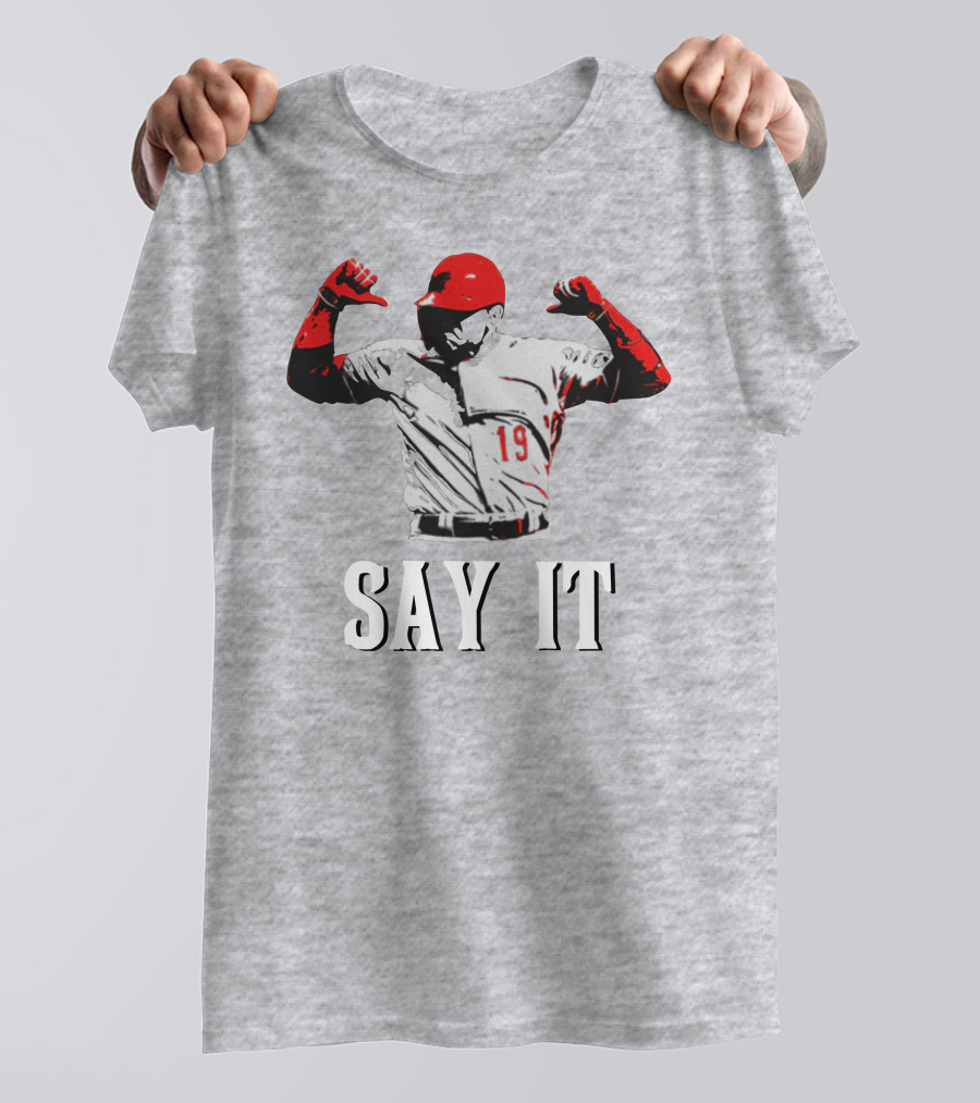 Say It Votto Still Bangs Baseball Tribute Iconic Player Number 19 T-Shirt