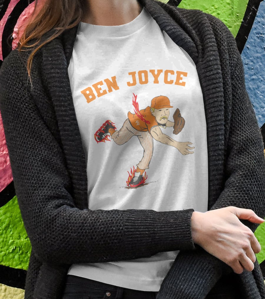 Ben Joyce Flaming Baseball Pitcher Barstool U T-Shirt