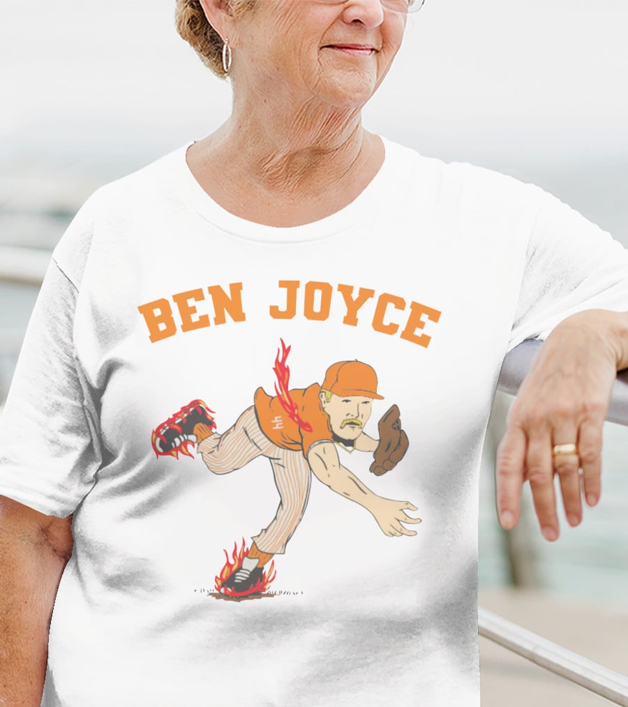 Ben Joyce Flaming Baseball Pitcher Barstool U T-Shirt