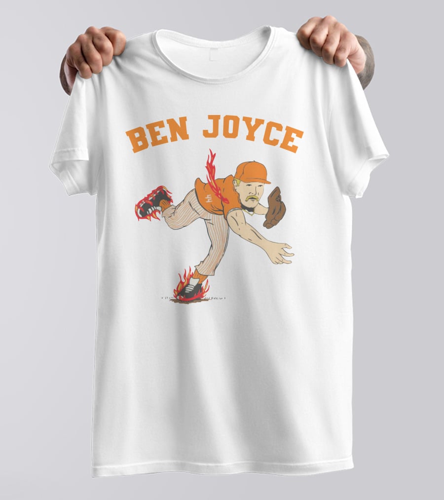 Ben Joyce Flaming Baseball Pitcher Barstool U T-Shirt