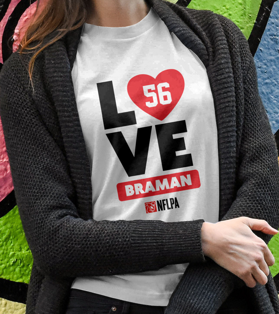 LOVE 56 BRAMAN NFLPA T-Shirt