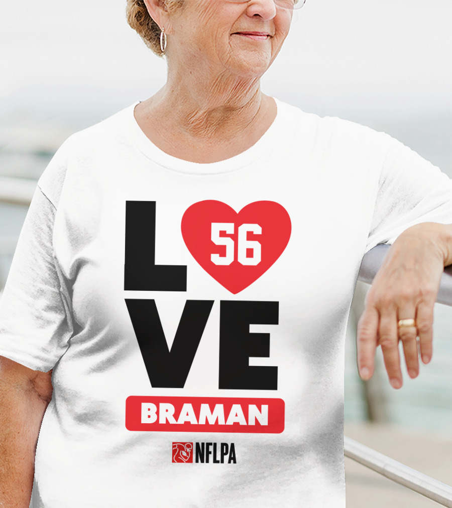 LOVE 56 BRAMAN NFLPA T-Shirt